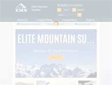 Tablet Screenshot of elitemountainsupplies.co.uk